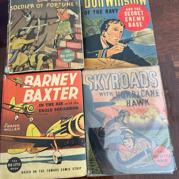 Whitman Other - Vintage Big Little Book Collection of four Aviation and action
